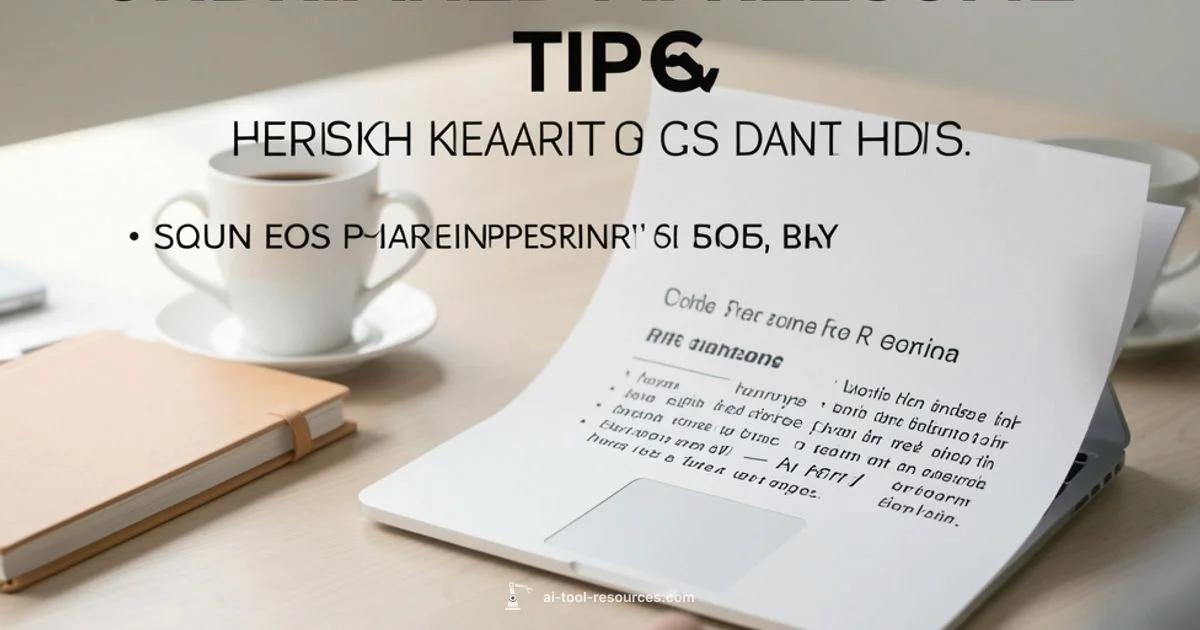 AI Resume Tips - AI Tool Resources